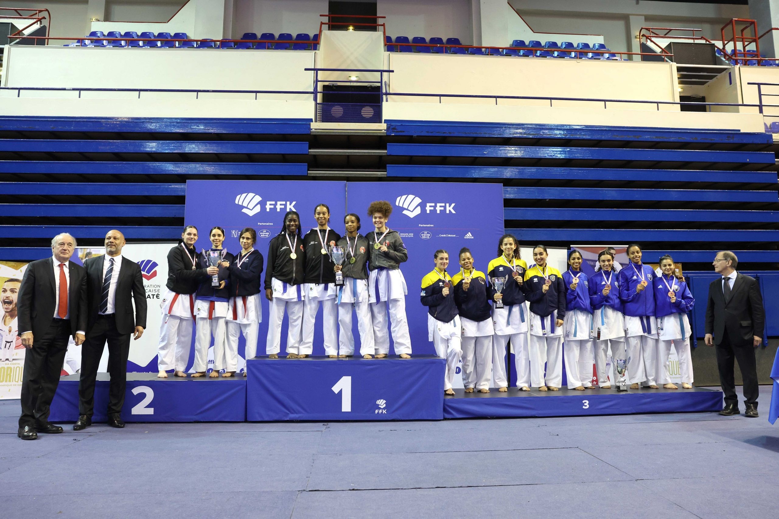 Podium equipe fille